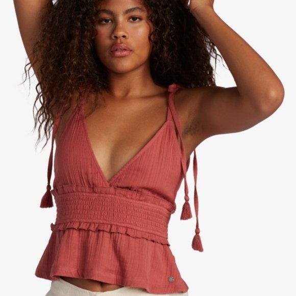 Tilly's Tops - Roxy Simple Blossom Tie Tank